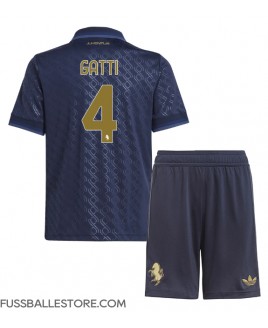 Günstige Juventus Federico Gatti #4 3rd trikot Kinder 2024-25 Kurzarm (+ Kurze Hosen)